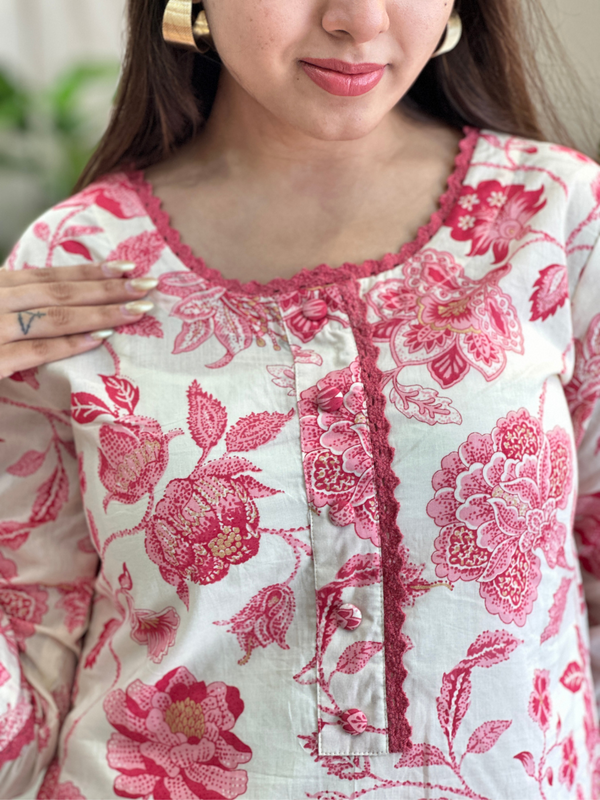 Tishya Pink Petal Co-Ord set