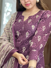 Manjusha Plum Kurta Suit Set