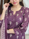 Manjusha Plum Kurta Suit Set