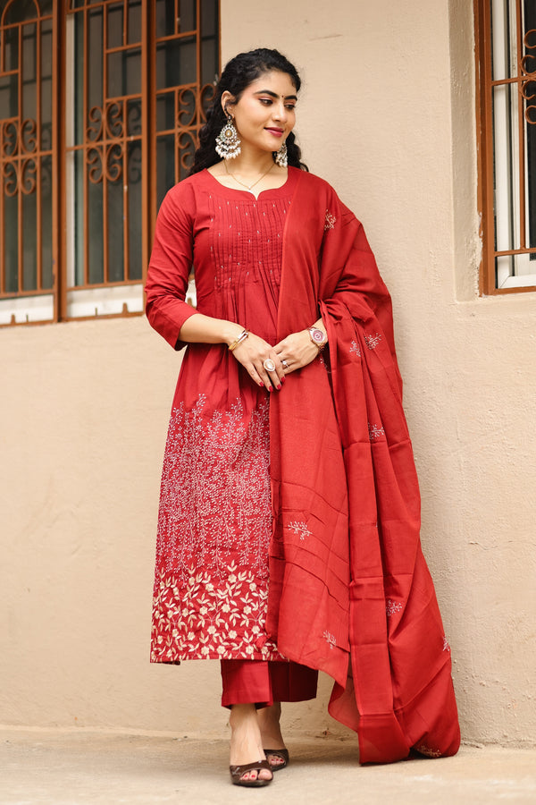 Raktima Grace Embroidered Suit Set