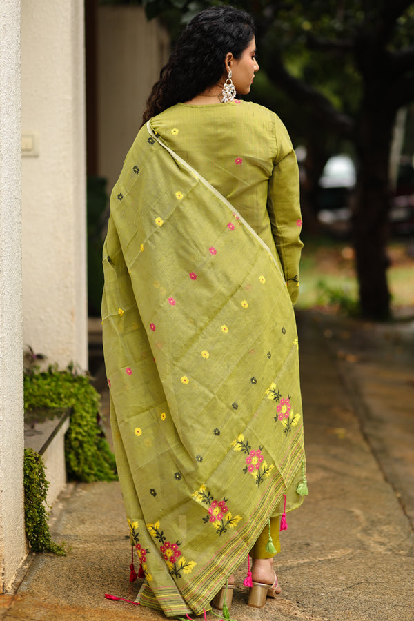Parijaat Jamdani Suit Set