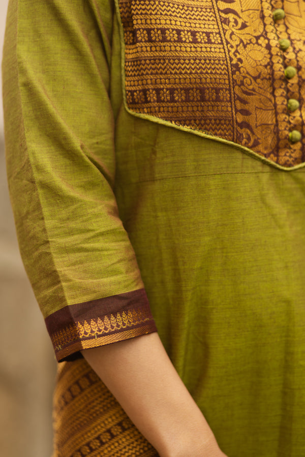 Harit Sutra kanchi cotton Suit Set