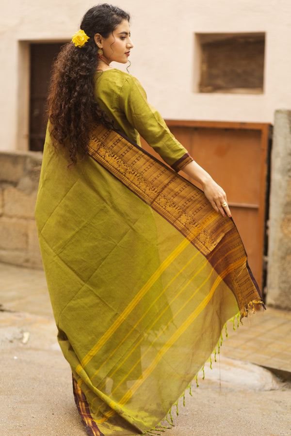 Harit Sutra kanchi cotton Suit Set