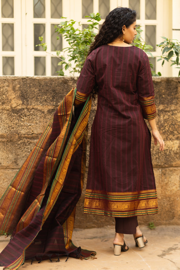 Pavithra Vanasigaram korvai Chettinad kanchi Cotton Set-with lining