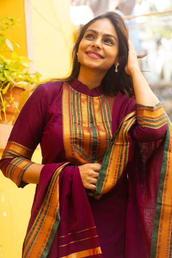 Narayanpeth Madhurima Lined Suit Set