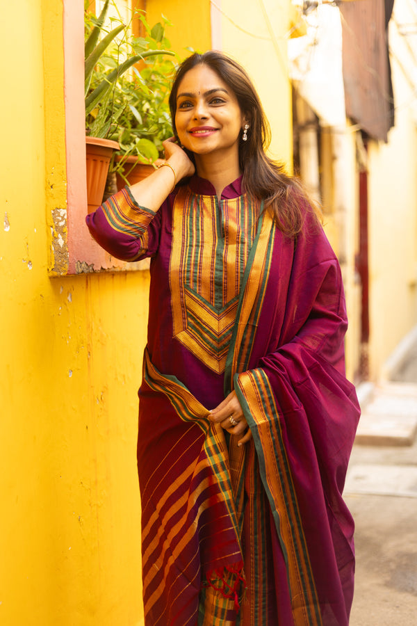 Narayanpeth Madhurima Lined Suit Set