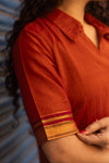Rust Aura – Narayanpeth Cotton Suit Set