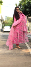 Tarunika Kota Doria Anarkali suit set