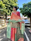 Manjima Multicolor Lehriya Kota Doria Gota Patti Set