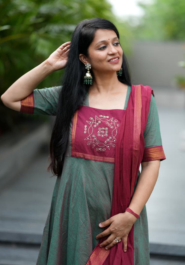 Upreti Manglagiri kollam south cotton anarkali