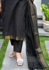 Manglagiri kollam south cotton black suit with lining