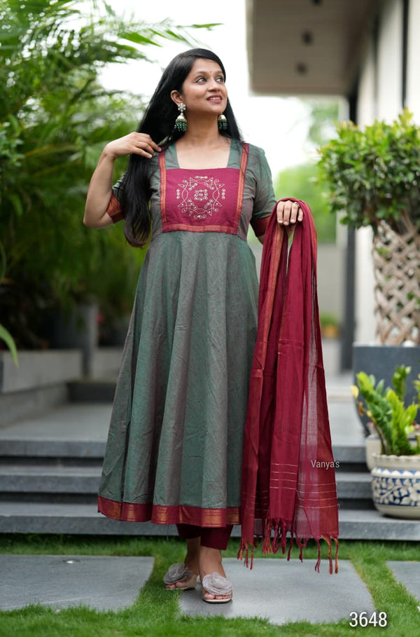 Upreti Manglagiri kollam south cotton anarkali