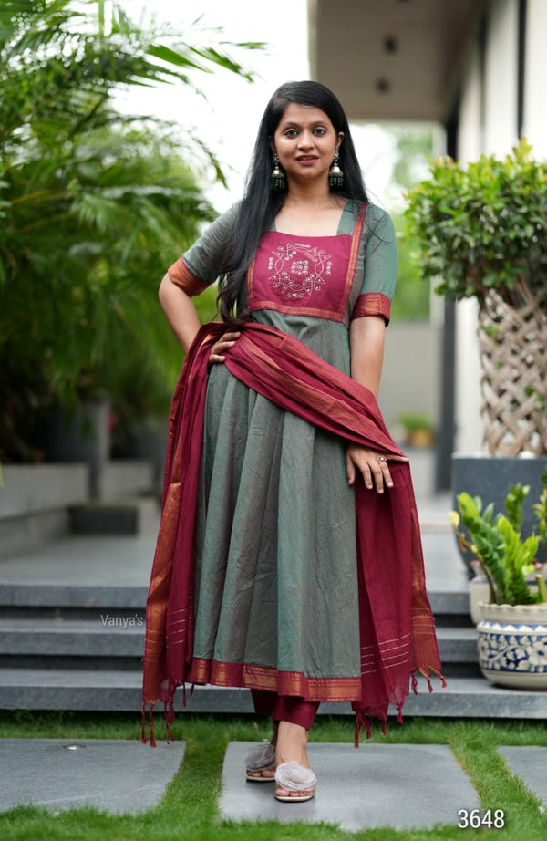 Upreti Manglagiri kollam south cotton anarkali