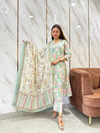 Anshula Mint Floral Delight Kurta Suit Set