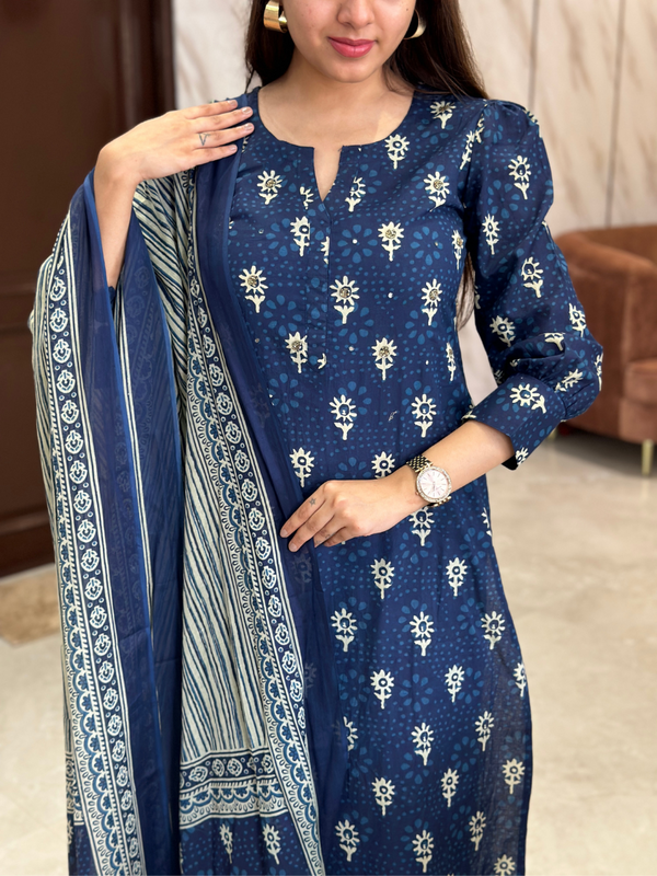 Taruni Midnight Ivy Kurta Suit Set