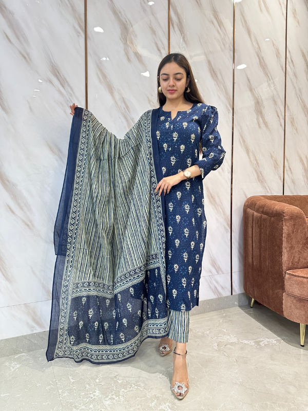 Taruni Midnight Ivy Kurta Suit Set