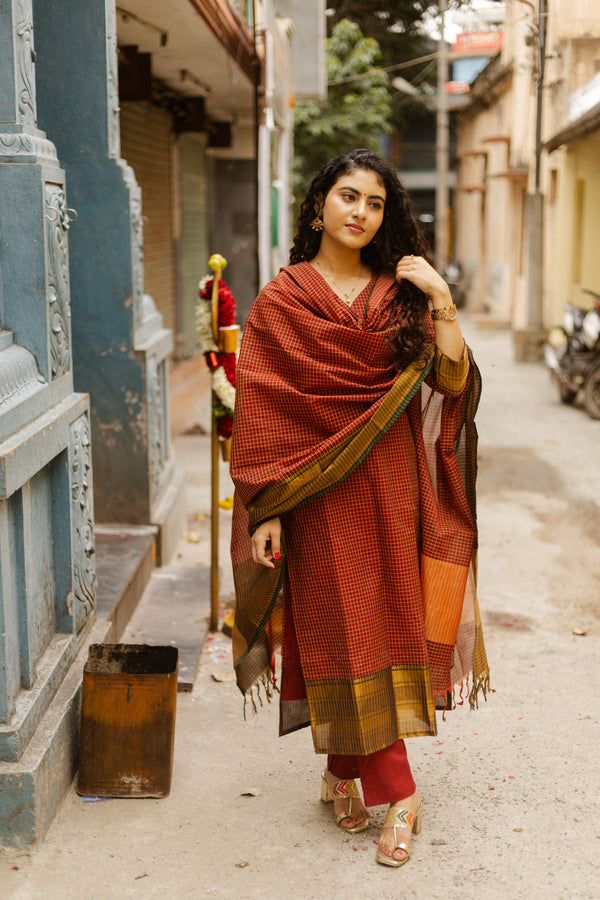 ✨Kanmani Grace inKanchi Cotton Silk Zari Elegance ✨