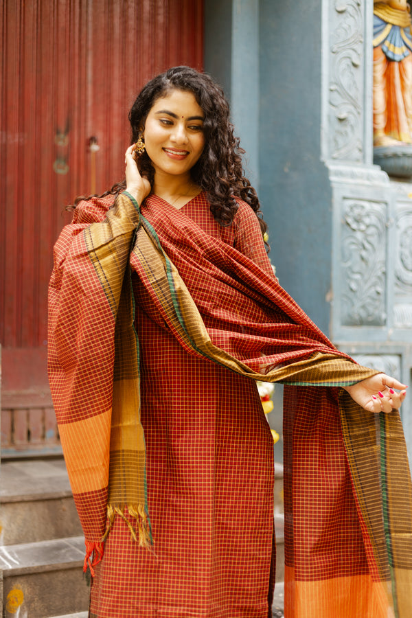 ✨Kanmani Grace inKanchi Cotton Silk Zari Elegance ✨