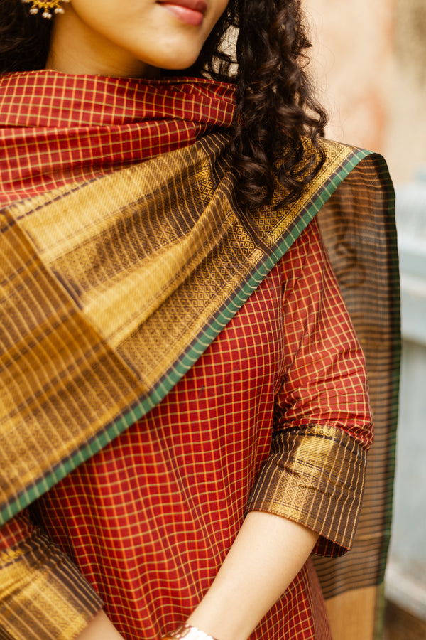 ✨Kanmani Grace inKanchi Cotton Silk Zari Elegance ✨