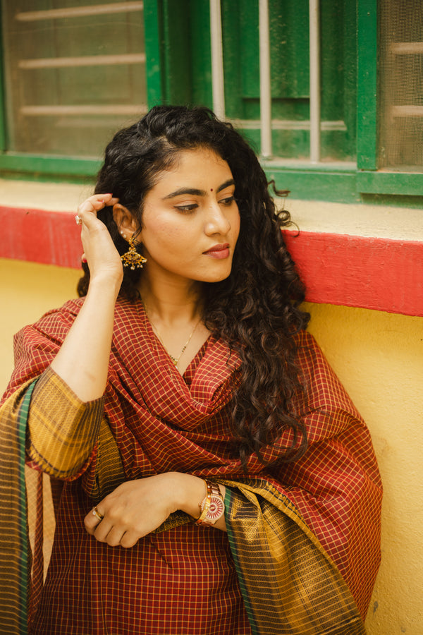 ✨Kanmani Grace inKanchi Cotton Silk Zari Elegance ✨