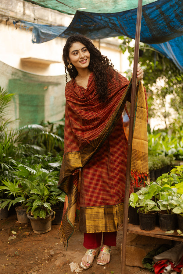 ✨Kanmani Grace inKanchi Cotton Silk Zari Elegance ✨