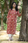 Ruhi Red Casual Kurta