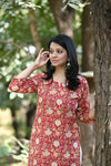 Ruhi Red Casual Kurta