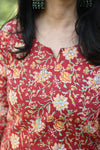 Ruhi Red Casual Kurta
