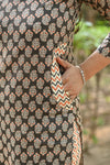 Saanvi Brown Kurta Pant Sets