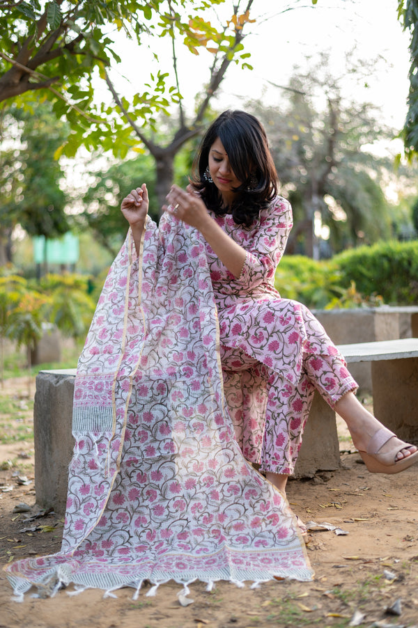 Panchi Floral Charm Cotton Suit set