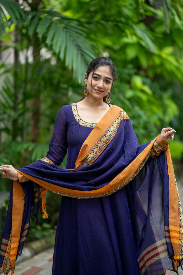 Iraaya Emerald Narayanpeth Anarkali Gown with dupatta Set