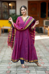 Kosha Handloom Kanchi Cotton Anarkali Set