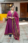 Kosha Handloom Kanchi Cotton Anarkali Set