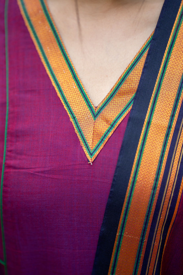 Kosha Handloom Kanchi Cotton Anarkali Set