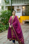 Kosha Handloom Kanchi Cotton Anarkali Set