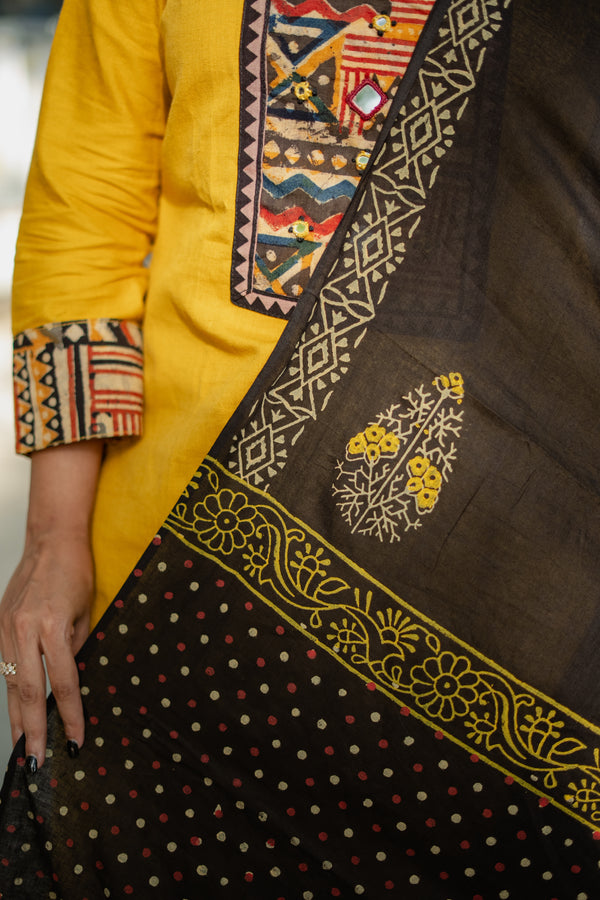 Nivea Mustard Grace Set with Dupatta