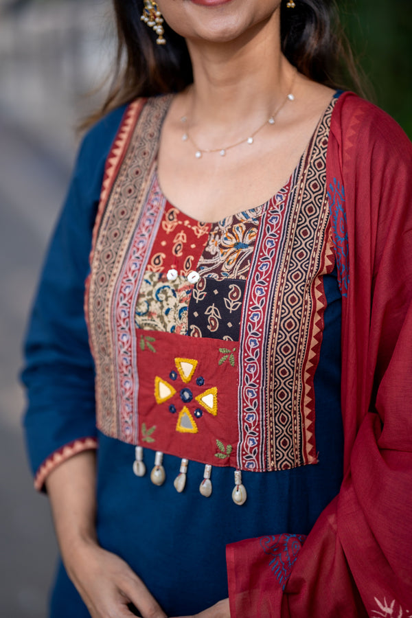 🌟Tassel Tale Heritage Cotton Kurta Set