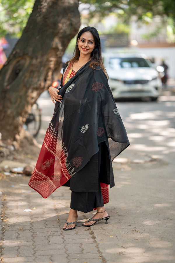 🌟Tassel Tale Heritage Cotton Kurta Set