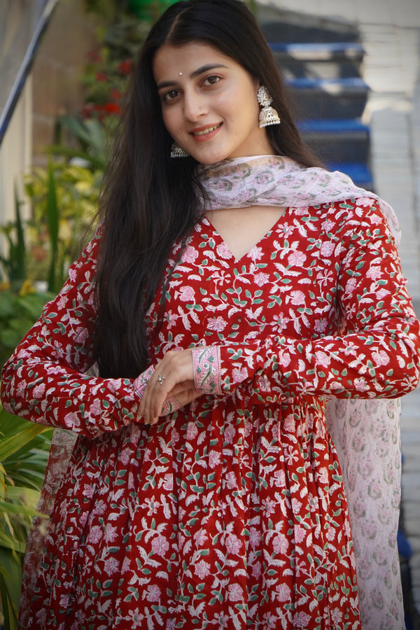 Pavitra Bloom with DupattaAnarkali Suit set