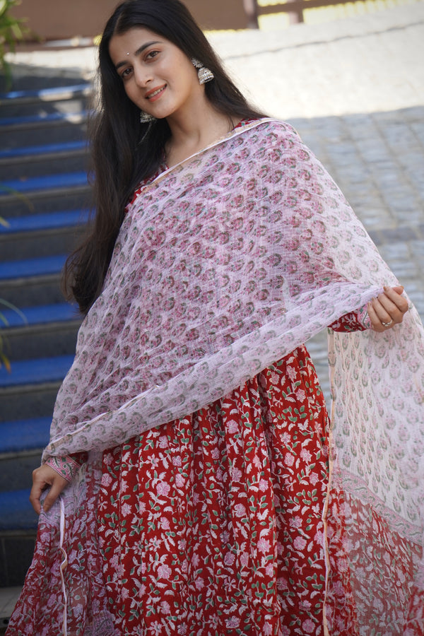 Pavitra Bloom with DupattaAnarkali Suit set