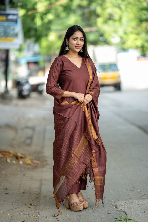 β¨ Zohira β Mangalagiri The Graceful Luxe Cotton Silk Suit
