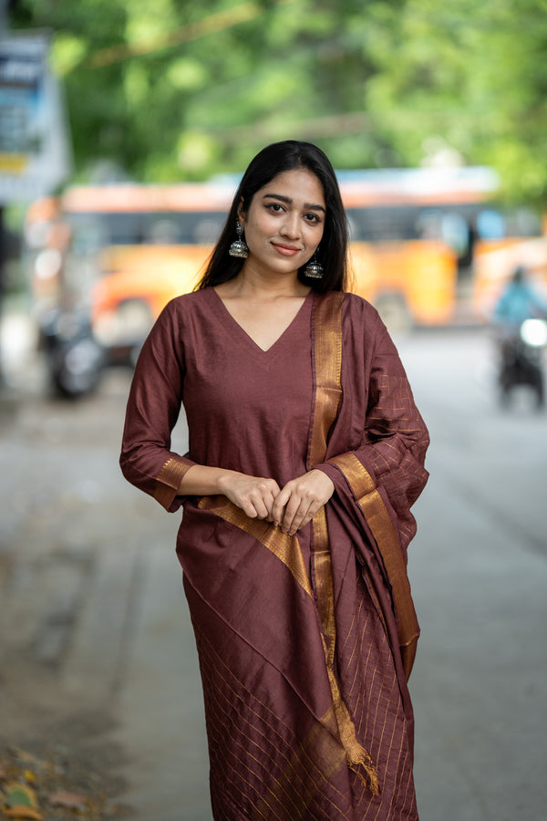 β¨ Zohira β Mangalagiri The Graceful Luxe Cotton Silk Suit