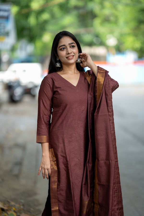 β¨ Zohira β Mangalagiri The Graceful Luxe Cotton Silk Suit