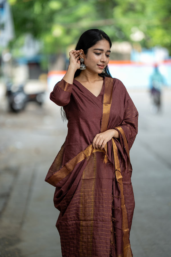 β¨ Zohira β Mangalagiri The Graceful Luxe Cotton Silk Suit