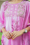 Valli Elegant Floral Pink Hand Block Salwar Suit