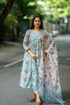 Mahira Handblock Alia Anarkali Set