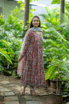 Kalangi Bagru Hand Block Cotton Anarkali