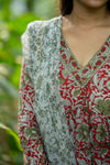 Kalangi Bagru Hand Block Cotton Anarkali