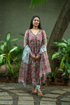 Kalangi Bagru Hand Block Cotton Anarkali
