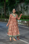 Nakshatra Bagru Hand Block Cotton Anarkali